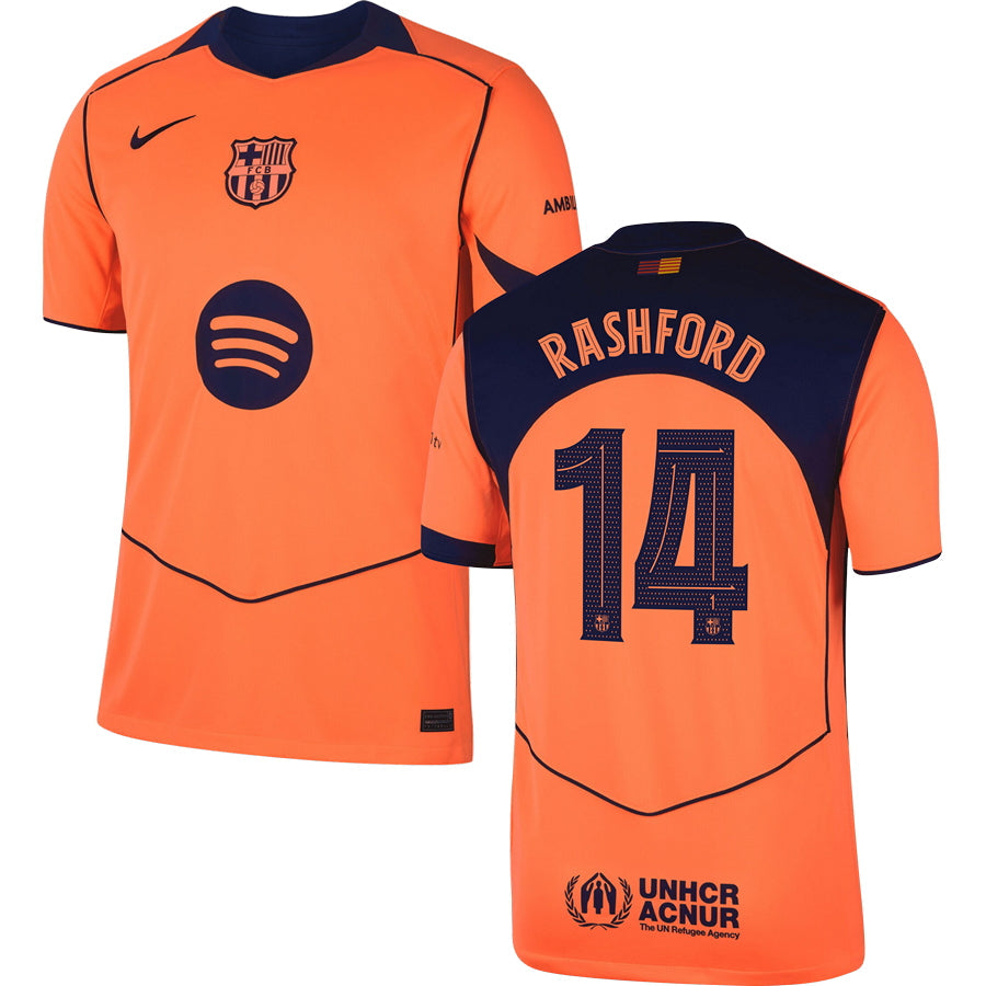 Barcelona FC Third #14 RASHFORD Jersey 2025/26 Adults