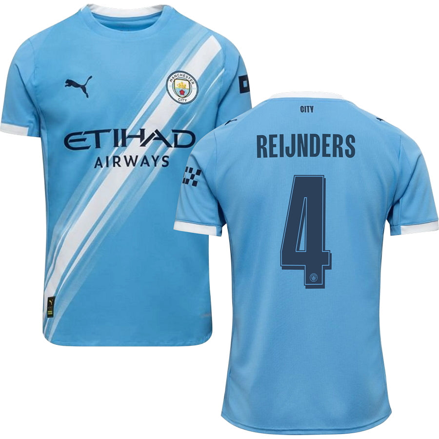 Manchester City Home #4 REIJNDERS Jersey 2025/26 Adults