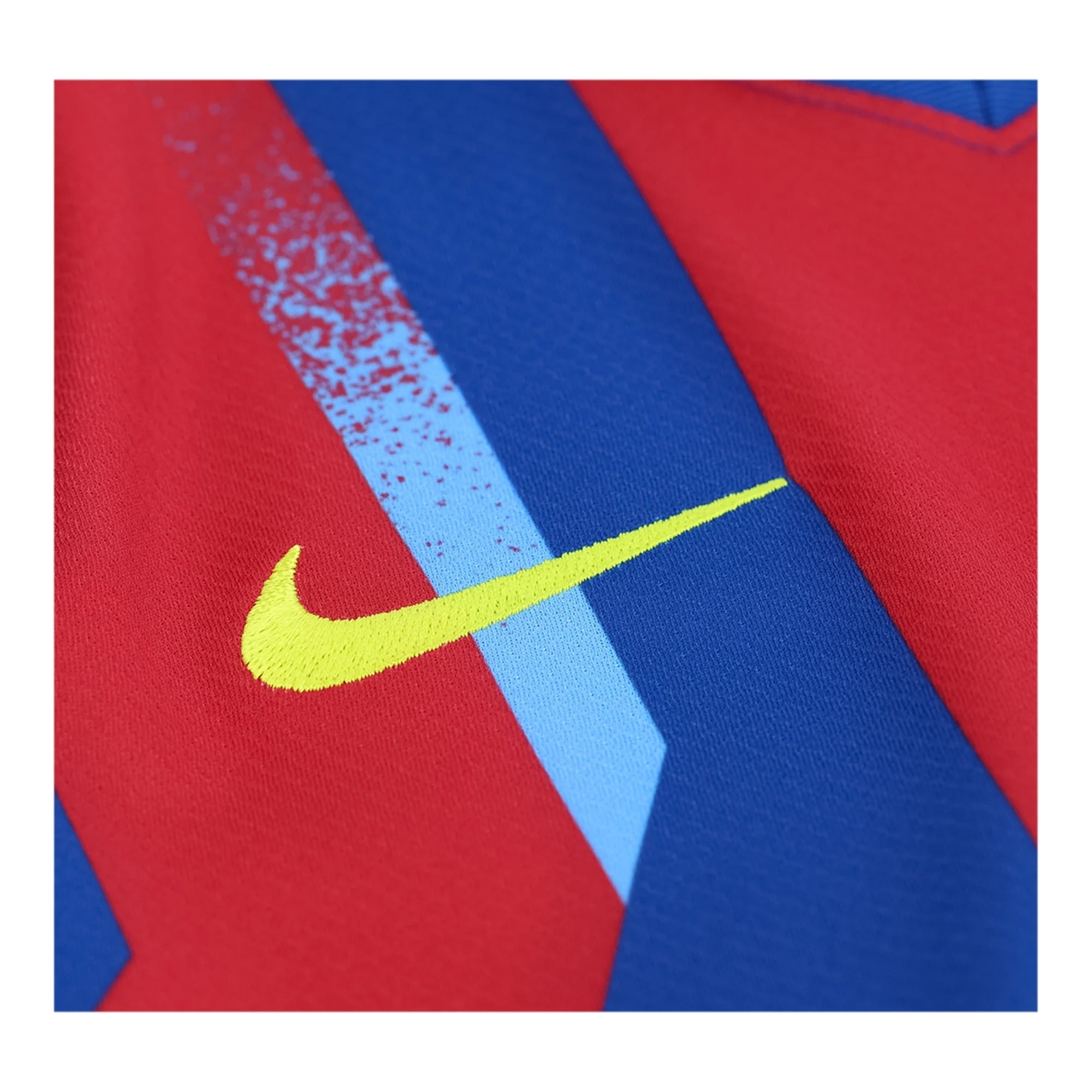 Nike Youth  Bernal FC Barcelona 4th Soccer Jersey 25/26 (Gym Blue/Salsa Red)