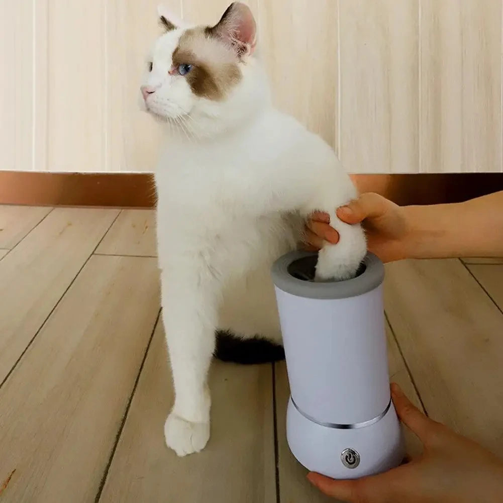 Automatic Pet Paw Washer Smart Electric Paw Cleaner Cup Low Noise USB Powered Quick Clean for Dogs Cats