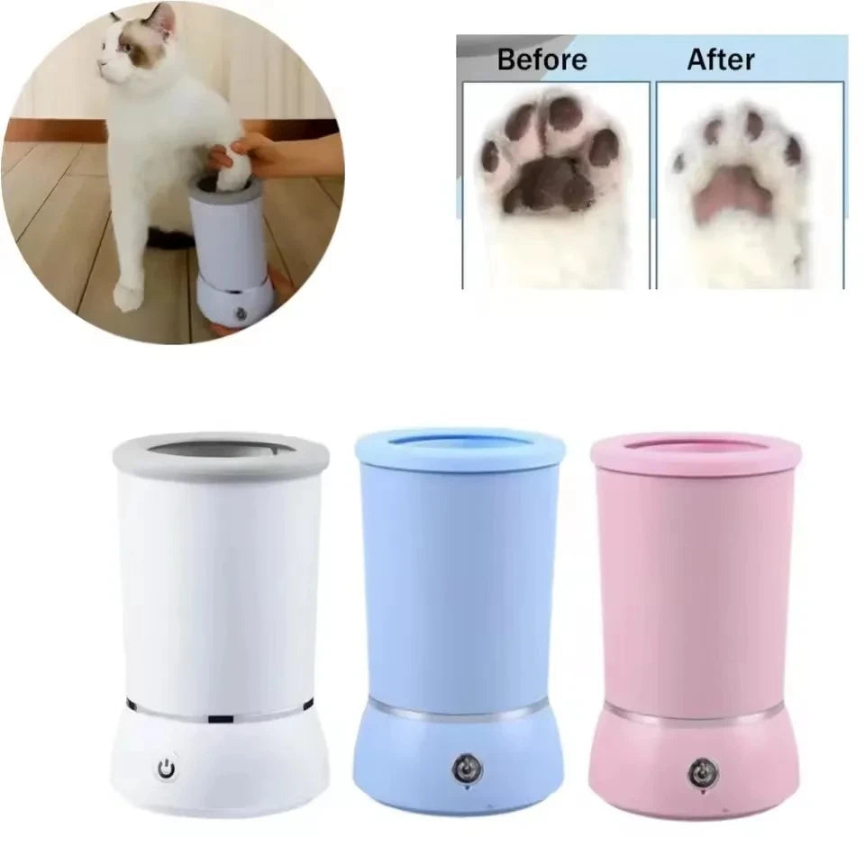 Automatic Pet Paw Washer Smart Electric Paw Cleaner Cup Low Noise USB Powered Quick Clean for Dogs Cats