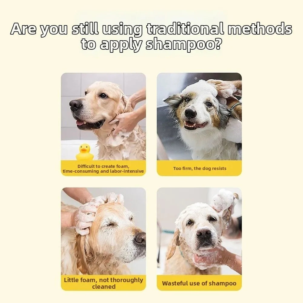 USB Charging Pet Foaming Machine Cat Shape Intelligent Electric Dog Shampoo Foamer Foam Automatic Cleaning Cat Soap Dispenser